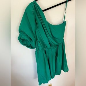 ASOS Green One Shoulder Party Dress / Size 10